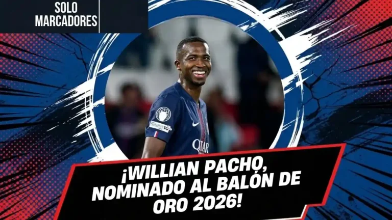 Willian Pacho nominado al Balón de Oro 2026. Entérate de la hora, el canal gratuito DAZN para Ecuador y todos los detalles de la gala en Londres.
