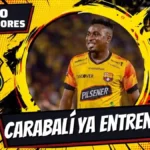 Bryan Carabalí supera su lesión y ya entrena con Barcelona SC 3 Bryan Carabalí superó su lesión y entrena con Barcelona SC. El lateral podría reaparecer en el duelo frente a Liga de Quito por la LigaPro.