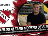 Carlos Alfaro Moreno se suma a la candidatura de Gastón Gaudio en Independiente de Avellaneda 5 Carlos Alfaro Moreno será el coordinador futbolístico en la candidatura de Gastón Gaudio para las elecciones de Independiente.