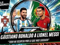 Cristiano Ronaldo a Messi: "Todo mi respeto por lo que has logrado con Argentina" 6 Cristiano Ronaldo reacciona a la despedida de Lionel Messi de Argentina. Conoce el mensaje de respeto del luso hacia su rival histórico.
