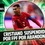 Cristiano Ronaldo, suspendido por la FPF tras abandonar la concentración 4 Cristiano Ronaldo suspendido preventivamente por la FPF tras dejar la concentración de Portugal por un choque con Jorge Jesus.