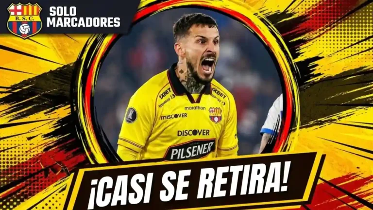 Darío Benedetto confesó que evaluó retirarse antes de fichar por Barcelona SC. El llamado de César Farías cambió su decisión.