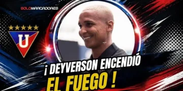 Expulsión y polémica: el gesto de Deyverson que encendió el partido entre Liga de Quito y Barcelona SC 2 Deyverson vio la roja en el triunfo 2-1 de Liga de Quito ante Barcelona SC tras un polémico gesto en el hexagonal de LigaPro 2026.