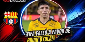 FIFA Condena a Barcelona SC: Golpe Económico en el Caso Brian Oyola 6 La FIFA falló a favor de Brian Oyola. Barcelona SC deberá pagar USD 292.000 más intereses en 45 días para evitar la prohibición de registrar jugadores.
