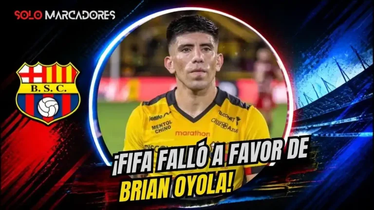 La FIFA falló a favor de Brian Oyola. Barcelona SC deberá pagar USD 292.000 más intereses en 45 días para evitar la prohibición de registrar jugadores.