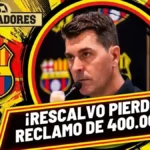 FIFA rechazó el reclamo de Ismael Rescalvo contra Barcelona SC por USD 400.000 3 FIFA rechazó la demanda de USD 400.000 de Ismael Rescalvo contra Barcelona SC por falta de legitimación activa sobre la deuda exigida.