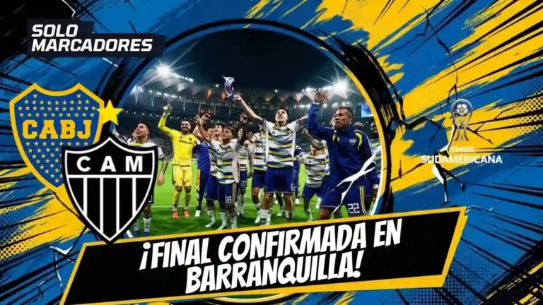 Boca Juniors y Atlético Mineiro disputarán la final Copa Sudamericana 2026 el 21 de noviembre en Barranquilla. Revisa los detalles.