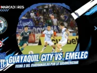 Guayaquil City vs. Emelec por el cupo a Sudamericana: duelo de alta tensión en el 'Chucho' Benítez 6 Guayaquil City vs Emelec se enfrentan en el Christian Benítez por la fecha 2 del cuadrangular por el cupo a la Copa Sudamericana.