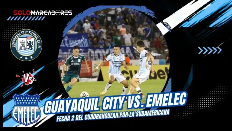 Guayaquil City vs Emelec se enfrentan en el Christian Benítez por la fecha 2 del cuadrangular por el cupo a la Copa Sudamericana.