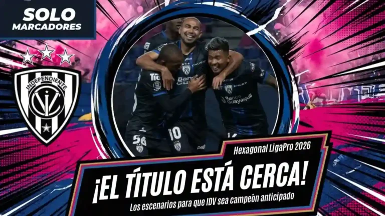 Conoce los escenarios matemáticos y resultados que necesita IDV para proclamarse campeón de la Liga Pro 2026 este fin de semana.
