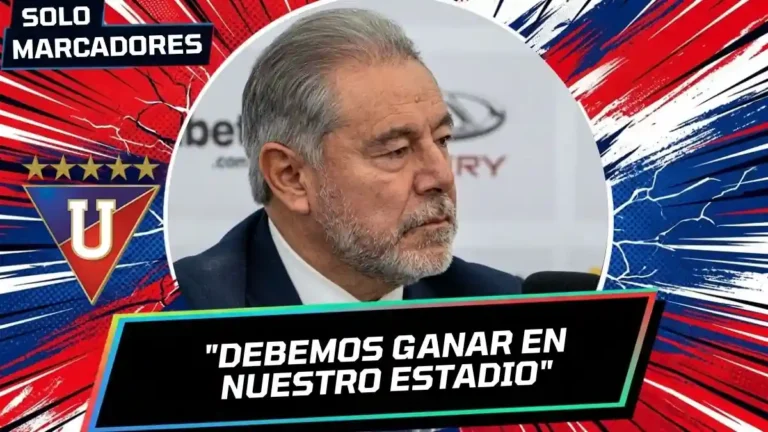 Isaac Álvarez, presidente de Liga de Quito, habló con EL UNIVERSO antes del partido contra Barcelona SC por el hexagonal de la Liga Ecuabet.