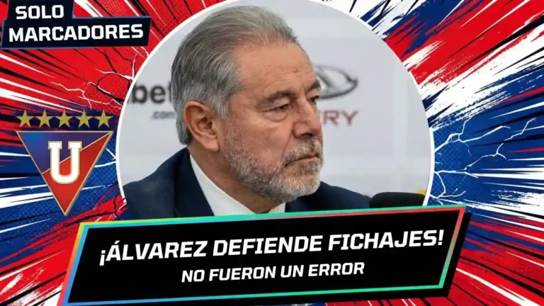 Isaac Álvarez analizó la llegada de Deyverson y Janner Corozo a Liga de Quito. El presidente blanco defendió las contrataciones y aclaró sus cifras.