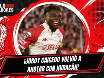 Jordy Caicedo convirtió de penal en el 1-2 de Huracán ante Gimnasia La Plata por el Torneo Clausura. Revisa los detalles del compromiso.