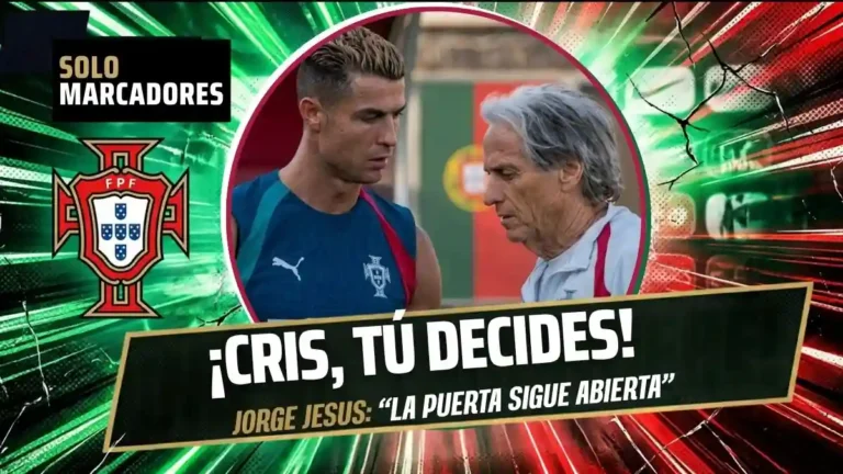 Jorge Jesus afirma que la situación con Cristiano Ronaldo en Portugal fue un malentendido y deja en manos del jugador su eventual regreso.