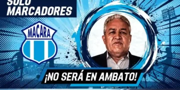 Jorge Salazar frena el festejo anticipado de IDV: «Se merecen la vuelta, pero no en Ambato» 1 Jorge Salazar advierte que Independiente del Valle no celebrará el título de la LigaPro 2026 en Ambato. Macará buscará frenar al puntero.