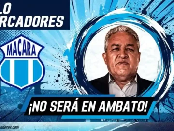 Jorge Salazar advierte que Independiente del Valle no celebrará el título de la LigaPro 2026 en Ambato. Macará buscará frenar al puntero.