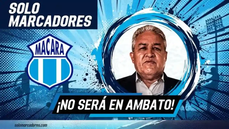 Jorge Salazar advierte que Independiente del Valle no celebrará el título de la LigaPro 2026 en Ambato. Macará buscará frenar al puntero.