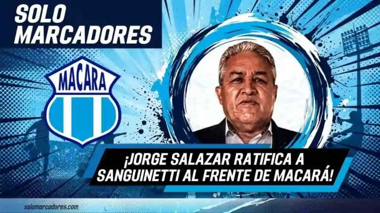 El presidente de Macará, Jorge Salazar, respalda a Guillermo Sanguinetti, confirma la compra de Posse y Campana y la reducción del déficit.