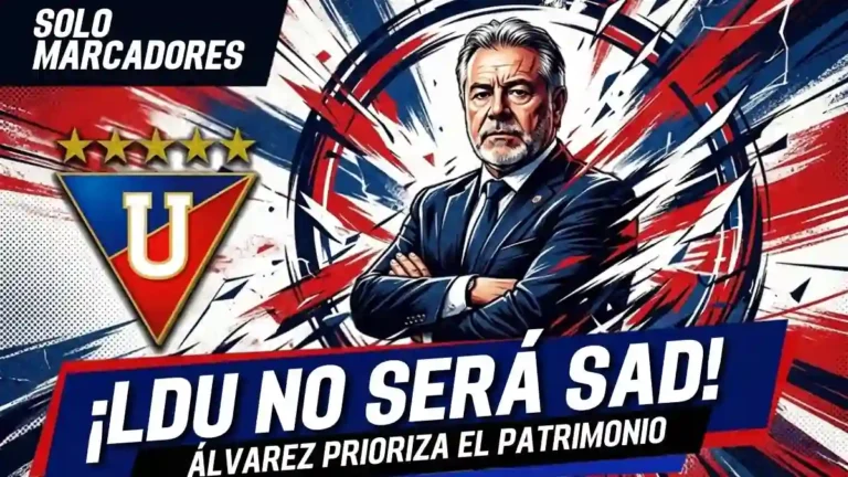 Isaac Álvarez confirma que Liga de Quito no se convertirá en SAD debido a cambios tributarios y reglamentarios. El presidente prioriza el patrimonio.