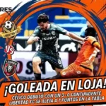 Jorge Célico debuta con goleada en Libertad FC y consolida la ventaja lojana en la Liga Ecuabet 3 Libertad FC venció 3-0 a Leones FC en el Reina del Cisne por la Liga Ecuabet y se consolidó en la cima con 47 puntos.