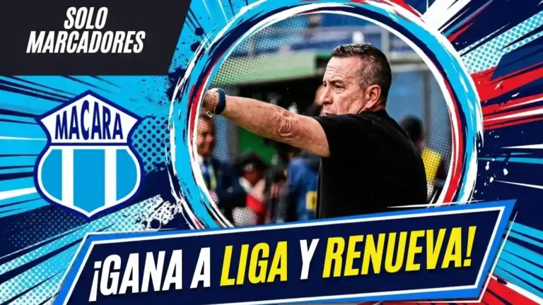 Miller Salazar confirmó que Guillermo Sanguinetti renovará con Macará si le gana a Liga de Quito este sábado en el Rodrigo Paz Delgado.