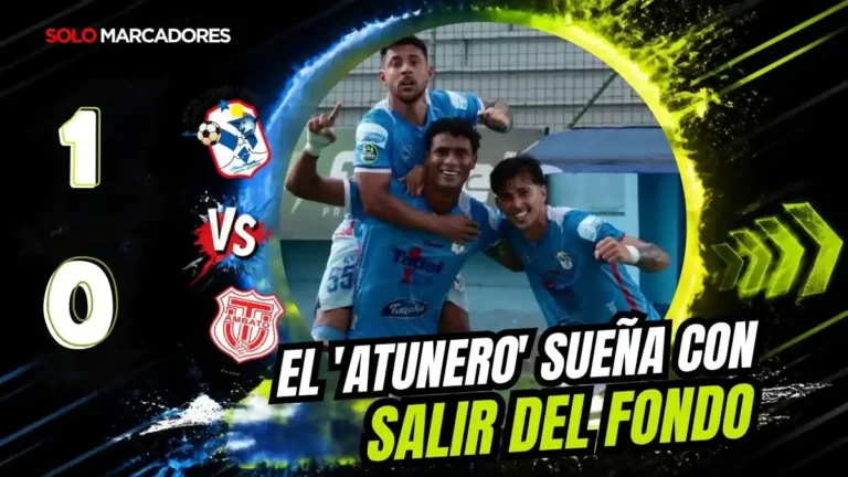 Manta FC venció 1-0 a Técnico Universitario, sumando su segunda victoria al hilo en el hexagonal del descenso. El 'Atunero' llega a 27 puntos.