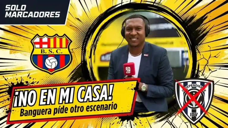 Máximo Banguera sugiere cambiar la sede del partido entre Barcelona SC e IDV para evitar que la visita celebre el título en el Estadio Monumental.