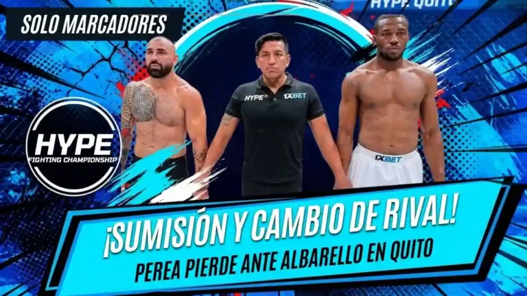 Mayton Perea fue sometido por Juan Albarello en 2:19 minutos en HYPE Quito tras la baja médica de Colby Covington previo al combate coestelar.
