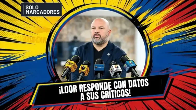 Miguel Ángel Loor respondió a las críticas por el formato de LigaPro indicando que antes los cambios de torneo alcanzaban el 69% de las temporadas.