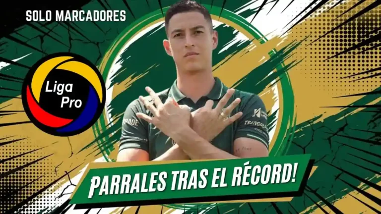 Miguel Parrales suma 60 goles en LigaPro y queda a un tanto de igualar la marca histórica de Francisco Fydriszewski en Ecuador.