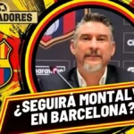 Montalvo evalúa elecciones y continuidad en Barcelona SC: SAD, deuda del Kitu y posibles ventas 3 Montalvo dijo que evaluó el tema de las elecciones y su continuidad en Barcelona SC, y habló de la SAD, el CAR y las posibles ventas.