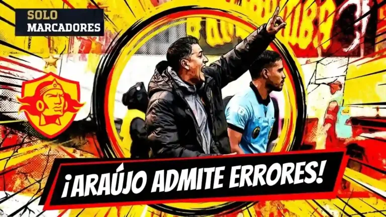 Norberto Araujo admitió tras la goleada ante Barcelona SC que la directiva evaluará el futuro del plantel tras sumar siete partidos sin ganar.
