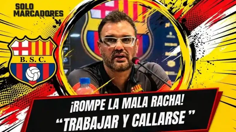 Pablo Trobbiani celebra el histórico 4-0 de Barcelona SC ante Aucas, rompiendo una racha de 7 años. Destacó efectividad y defendió su proceso.