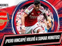 ¡Piero Hincapié volvió a la acción! El zaguero tricolor sumó minutos en el triunfo del Arsenal 5 Piero Hincapié superó su lesión y sumó minutos en la victoria 2-1 del Arsenal ante Leeds United. Los Gunners alcanzan la cima de la Premier League.