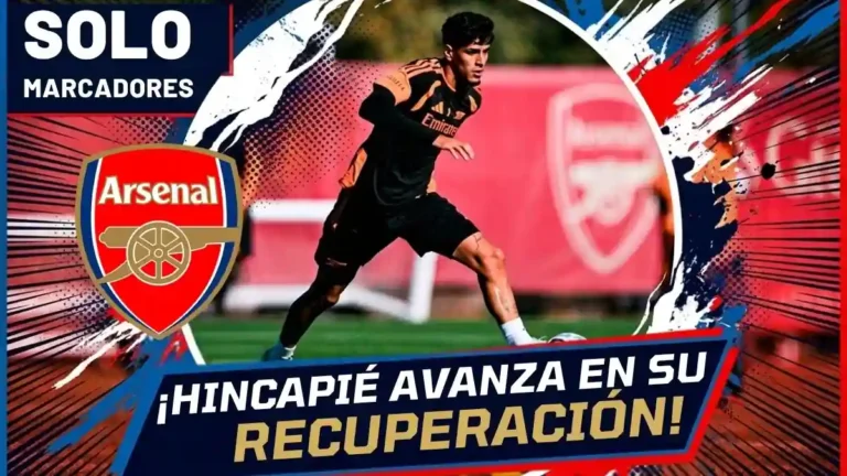 Piero Hincapié sigue su recuperación en el Arsenal y podría volver a la convocatoria ante Leeds este sábado, según The Standard.
