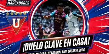 Precios de entradas para el crucial Liga de Quito vs. Macará por el hexagonal de la Liga Ecuabet 2026 1 Revisa los precios de las entradas Liga de Quito vs. Macará por la fecha 4 del hexagonal 2026. Descuentos en línea y confirmación de hinchada visitante.