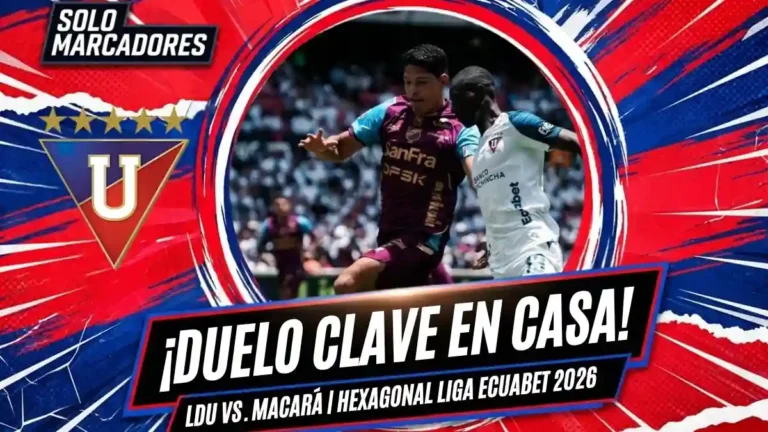 Revisa los precios de las entradas Liga de Quito vs. Macará por la fecha 4 del hexagonal 2026. Descuentos en línea y confirmación de hinchada visitante.