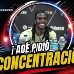 Ricardo Adé anticipa el duelo ante Barcelona SC: “El objetivo es ganar los tres puntos” 3 Ricardo Adé anticipó el duelo ante Barcelona SC: pidió concentración y dijo que el objetivo es ganar los tres puntos de local.