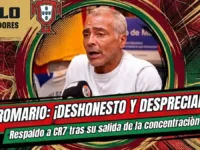 Romário sale al paso y respalda el plantón de Cristiano Ronaldo: "El compromiso no cumplido convierte a una persona en deshonesta" 6 Romário defendió la decisión de Cristiano Ronaldo tras abandonar la concentración de Portugal y criticó el trato del técnico Jorge Jesus.