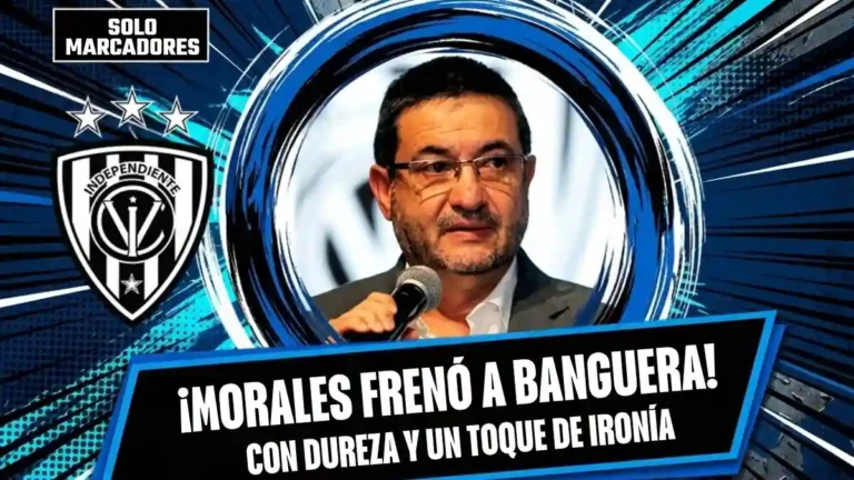 Santiago Morales respondió a Máximo Banguera tras sus dichos sobre IDV y la vuelta olímpica en el Monumental por la LigaPro.