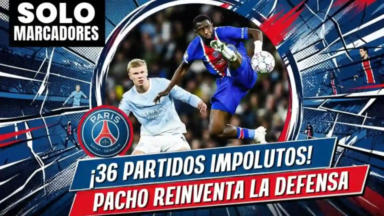 Willian Pacho suma 36 partidos en la UEFA Champions League sin recibir tarjetas tras la victoria del PSG ante Manchester City.